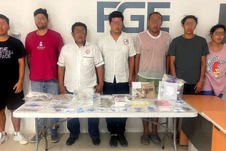 Caen 7 con drogas y arma de fuego durante cateo en Tulum