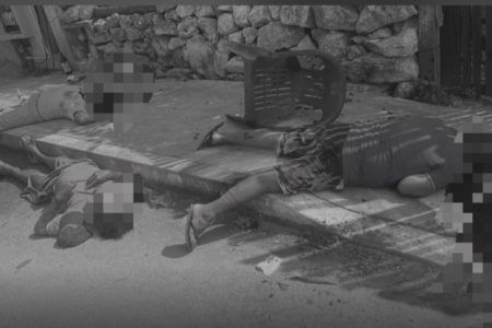 Tres sujetos fueron ejecutados en Tulum presidido por Diego Castañón