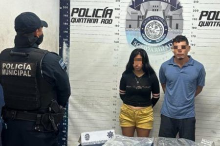 Frustra policía municipal venta de droga en calles de Playa del Carmen