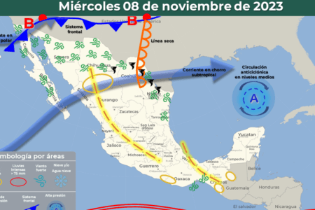Se prevén lluvias aisladas por la tarde de hoy miércoles en Quintana Roo