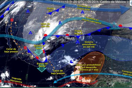 Se esperan fuertes lluvias hoy lunes en Quintana Roo con descargas eléctricas