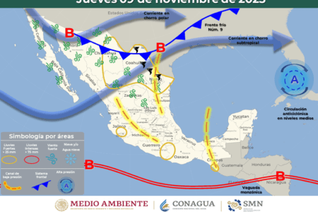 Se esperan algunos chubascos por la tarde de hoy jueves en Quintana Roo