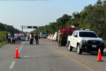 Otro choque en Quintana Roo, ahora sobre la carretera Felipe Carrillo Puerto – Chetumal