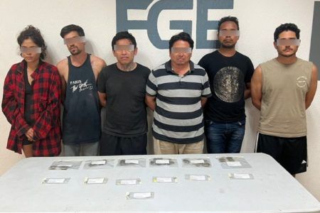 Barren con uno de los grupo de narcomenudistas y violentadores de  Cozumel