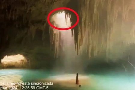 (Video) Nuevos videos de la destrucción de cavernas y cenotes por obras del Tren Maya en Quintana Roo