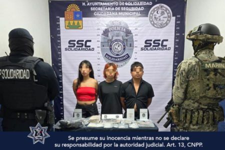 Detienen a “jovencitos” narcomenudistas en Playa del Carmen: dos mujeres y un hombre