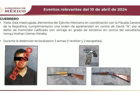 Capturan al policía que asesinó al normalista de Ayotzinapa durante protesta: AMLO