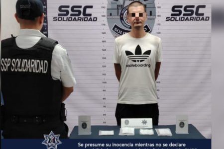 Capturan a “Ruso” con posible narcóticos en Playa del Carmen