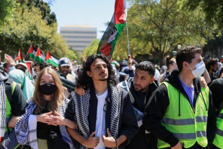 Estudiantes protestan contra la guerra en Gaza, se extiende por todo EU
