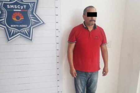 Detienen agente de la FGR por amenazar a su esposa con pistola en Cancún