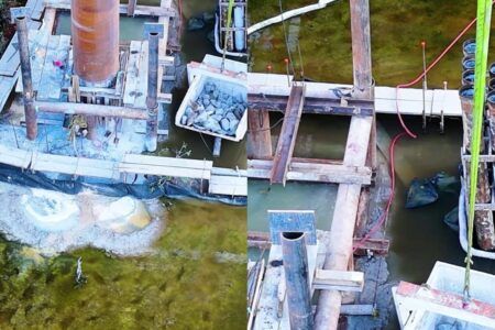 ¡Como el Tren Maya! Denuncian ambientalistas daños en la laguna Nichupté por la construcción del puente