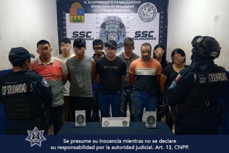 Persecución deja 8 detenidos y una menor al hacer caso omiso a la autoridad