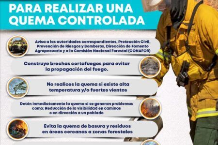 Importante: recomendaciones para quema controlada