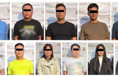 Detienen a 11 personas de nacionalidad china durante un cateo por narcomenudeo y explotación sexual