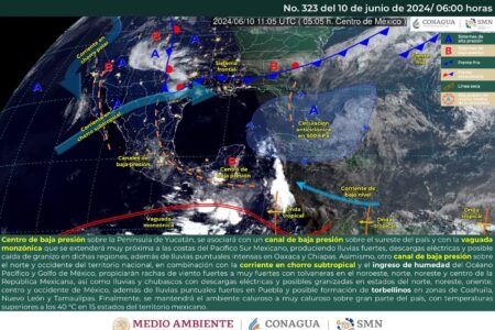 Clima de hoy 10 junio: se esperan calor y lluvias en gran parte de México