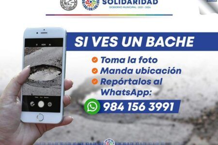 Piden reportar baches