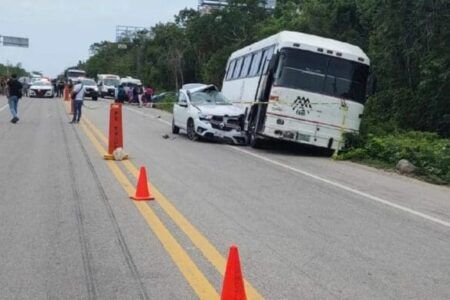 Fatal accidente carretero en el tramo Carrillo Puerto Tulum