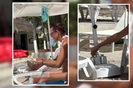 VIDEO | Tiktoker critica a turista por llevarse arena de playa en Cozumel