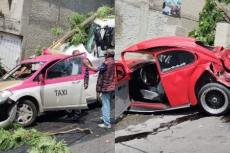 Camión de Pepsi pierde frenos y embiste a dos