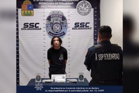 Capturan presunto extorsionador en la colonia Ejido
