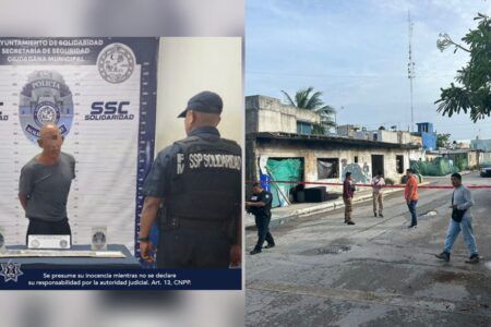 Atrapan a sujeto que atacó con arma “blanca” agente de la FGE