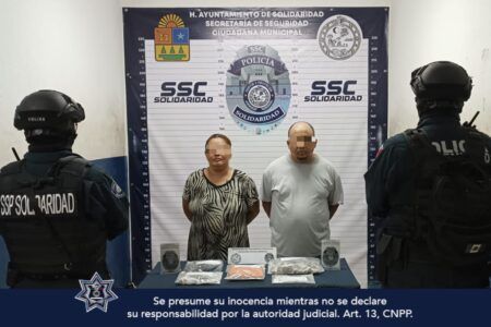 Detienen pareja con 57 envoltorios con narcóticos en Villas del Sol
