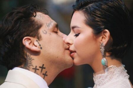 Resurgen los rumores de que Ángela Aguilar está embarazada tras su exprés boda con Christian Nodal