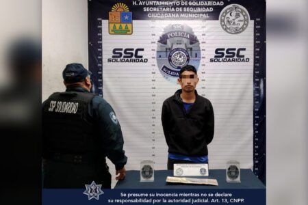 Detienen a hombre por robo con violencia en la colonia La Guadalupana de Playa del Carmen