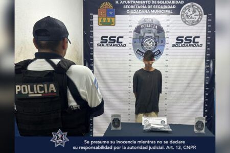 Detienen a un hombre por presunto robo en Playa del Carmen