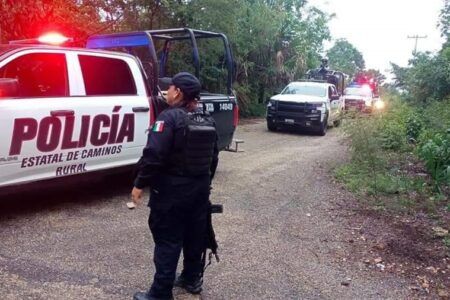 Emboscan y disparan contra policías durante operativo en Bacalar