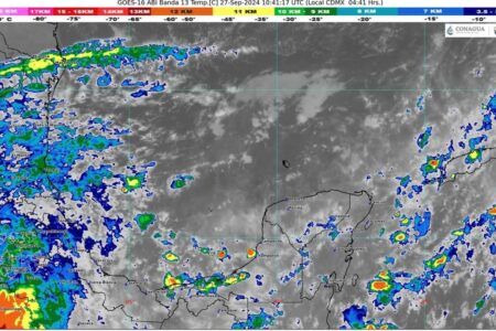 Una vaguada sobre la Península de Yucatán provocará lluvias y vientos en Quintana Roo