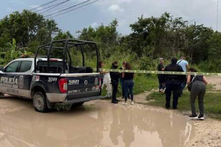 Hallan cadáver envuelto en bolsas de plástico en la Región 214