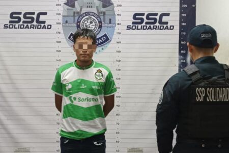 Aseguran a hombre por violencia familiar y lesiones en Playa del Carmen