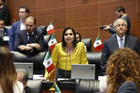 La senadora por Quintana Roo, Mayuli Martínez, lamentó que los diputados del Congreso del Estado aprobaran la reforma al Poder Judicial sin un análisis ni discusión