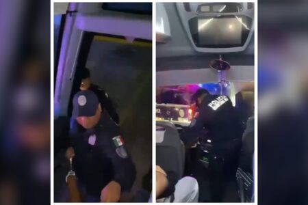 Abren investigación y “bajo la lupa” policía por agresión a operador de transporte hotelero