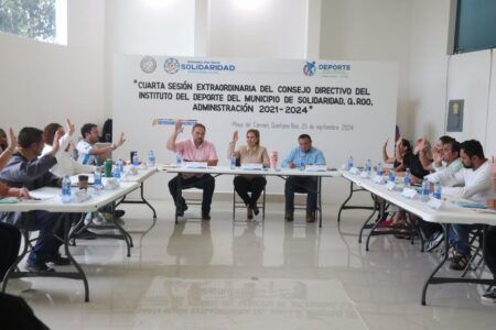 Consejo Directivo del Instituto del Deporte Municipal de Solidaridad realiza sesión extraordinaria