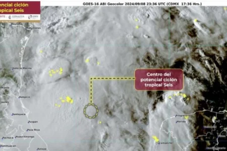Surge el potencial ciclón tropical seis en el Golfo de México