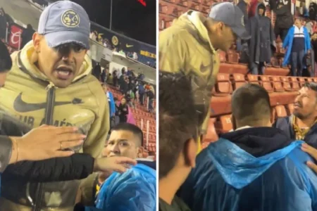 VIDEO | Aficionados del América agreden a los de Pumas en las tribunas del estadio Ciudad de los Deportes