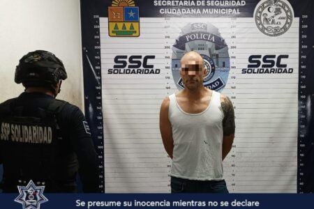 Detienen a hombre por agresión sexual e intento de homicidio en Playa del Carmen