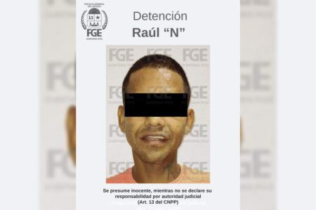 FGE detiene a Raúl “N” por presunto robo agravado en Solidaridad | VIDEO