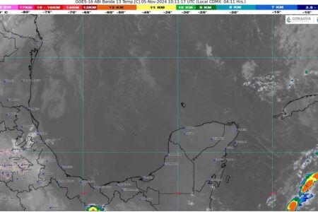 Pronóstico del clima en Quintana Roo, 5 de noviembre de 2024