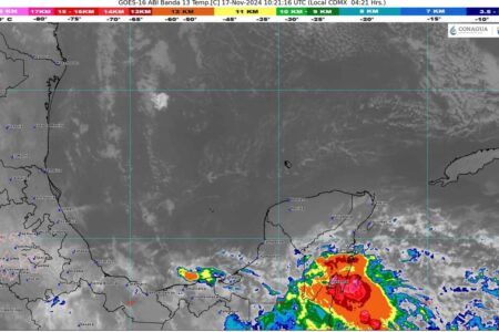 La tormenta tropical Sara afectará a Belice y Quintana Roo con lluvias intensas y fuertes vientos