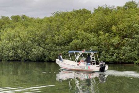 El hallazgo de una persona sin vida se reportó en la Laguna Nichupté