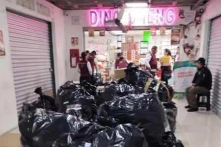 Decomisan 90 Mil piezas de mercancía pirata en operativo en el Centro Histórico de la CDMX