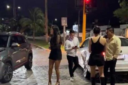 Escándalo en Cancún: Presuntos abogados ebrios chocan contra vehículo y amenazan a la víctima