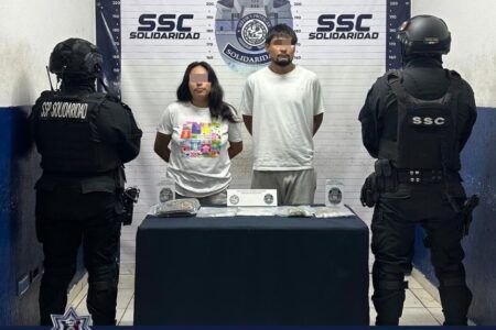 SSC detuvo a dos personas por probables delitos contra la salud en Villamar I