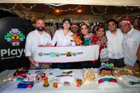 Acompaña Estefanía Mercado a la Gobernadora al inicio de la “Navidad en Villa Chetumal”
