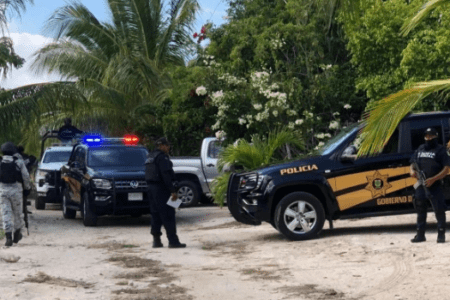 Tres paquetes de cocaína encontrados en la playa de Telchac Puerto, en Yucatán