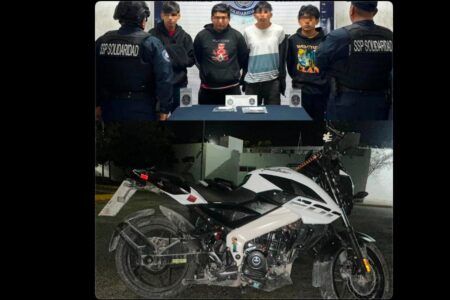 Atrapan a robamotos en Villas del Sol