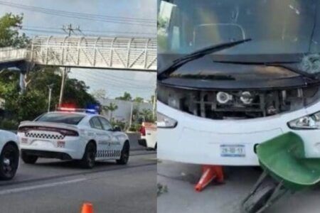 Muere trabajador municipal atropellado por chofer de Del Valle en Playa del Carmen